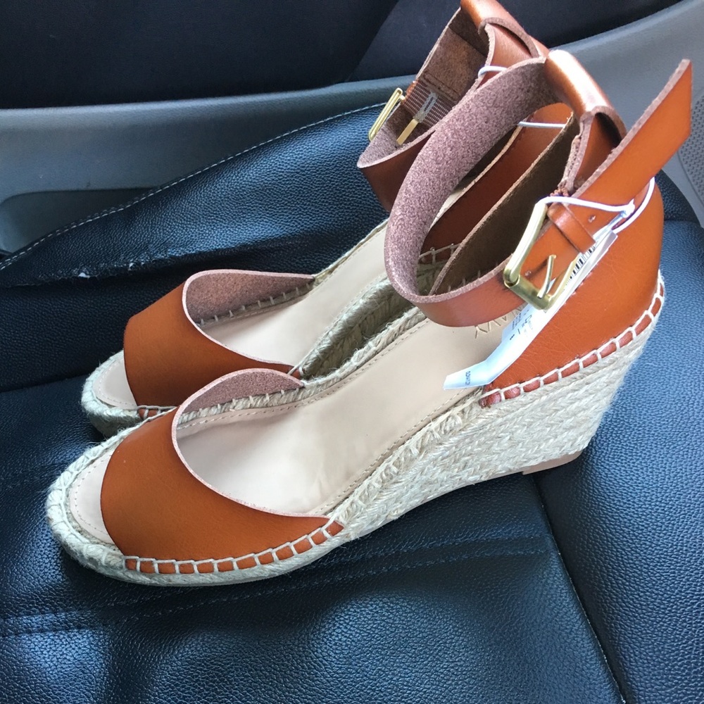 NWT Cognac Espadrilles